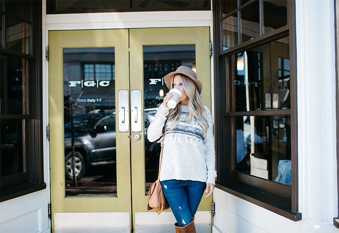 Coffee Date Casual - Whiskey & Lace by Erika Altes