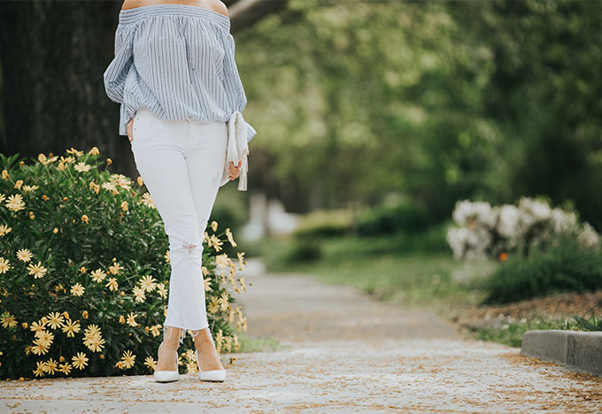 white aldo pumps