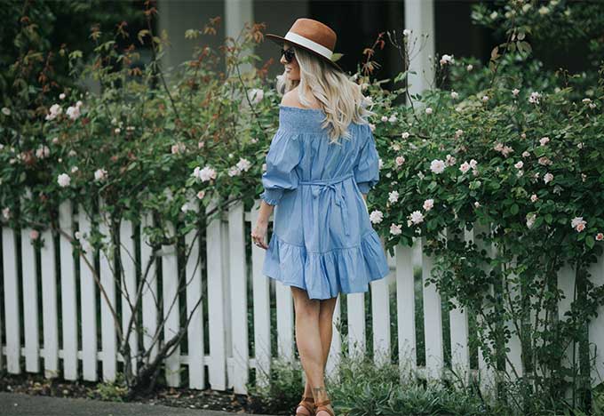 Girly blue dress from shopbop.com