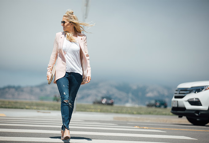 Zara DOUBLE CREPE BLAZER