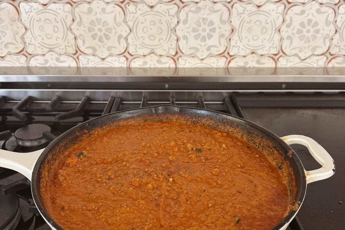 Meat Sauce with Parmigiano-Reggiano