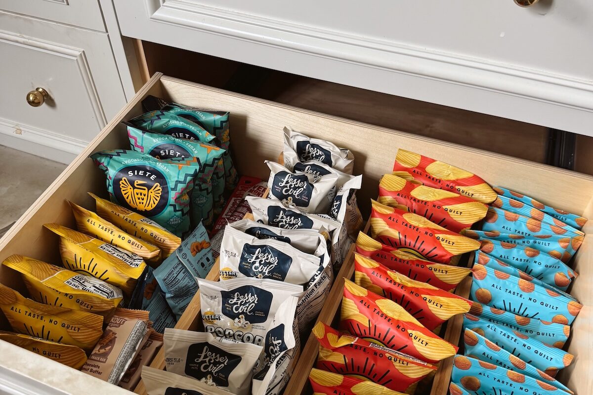snack drawer for kids